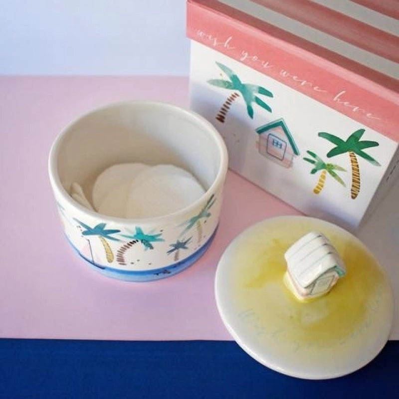 BY THE SEA HUT JAR - YELLOW