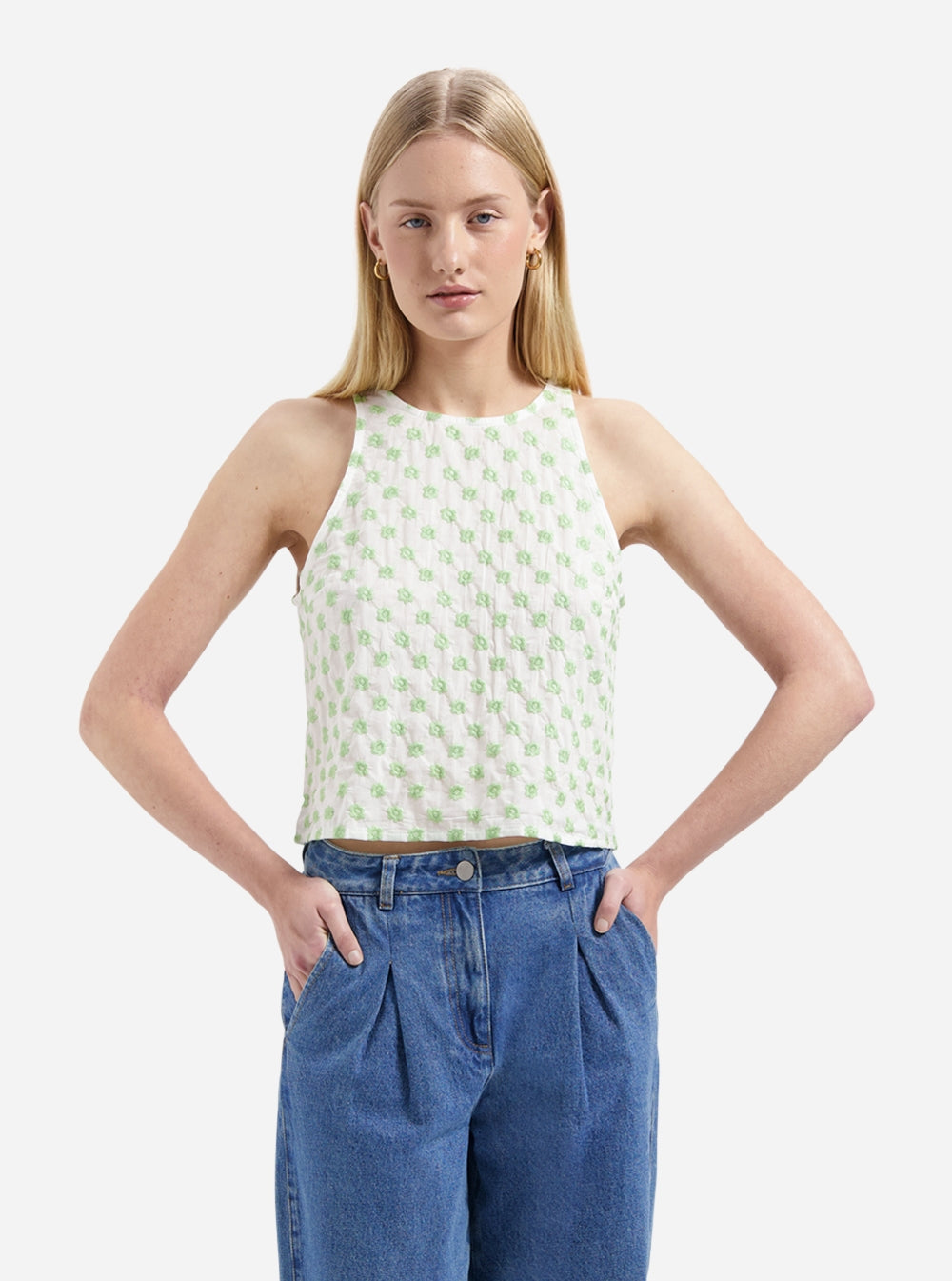NOUS SOMMES LABELS | LANA SL TOP - LIGHT GREEN
