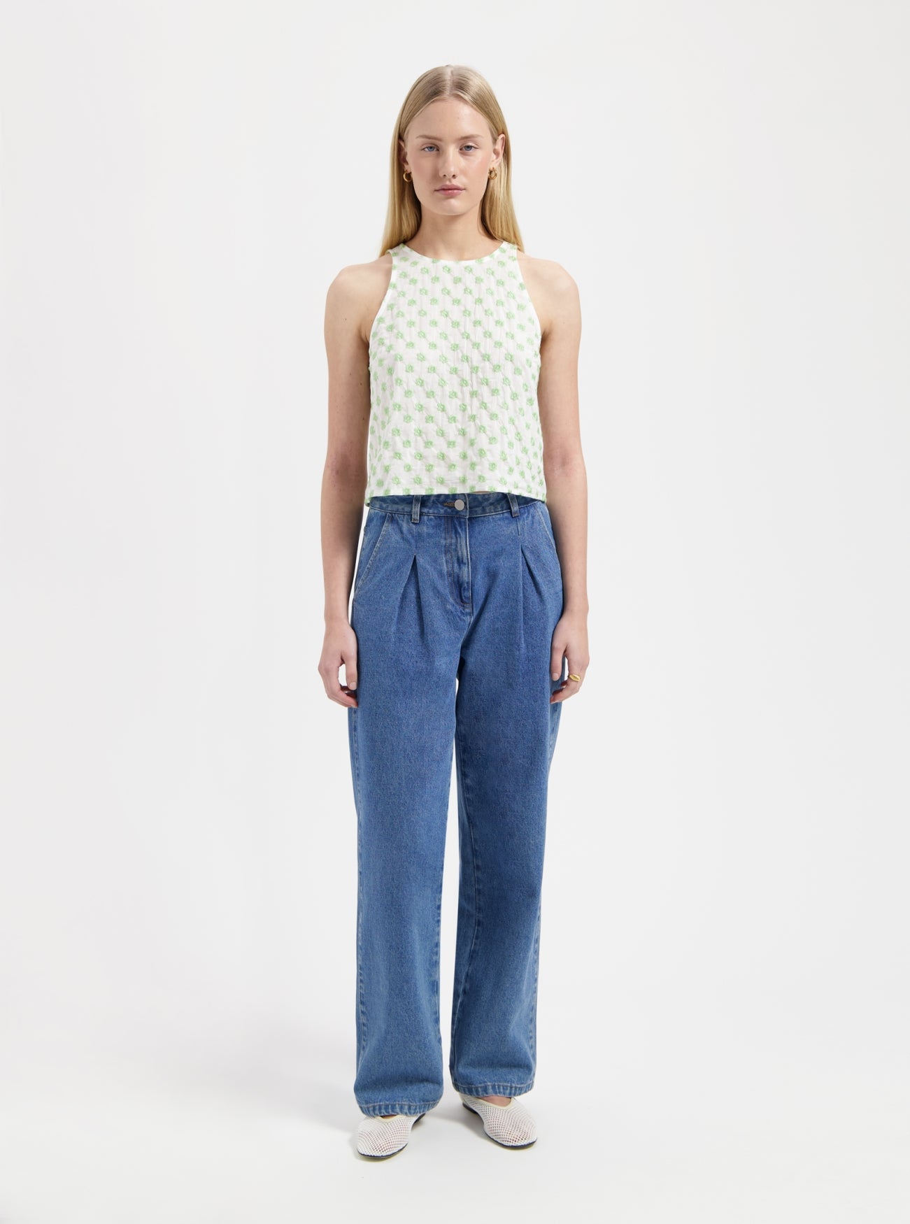 NOUS SOMMES LABELS | LANA SL TOP - LIGHT GREEN