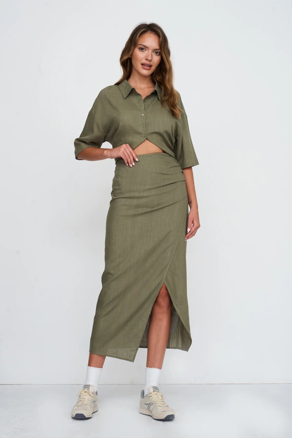 WIDE BLOUSE - GREEN
