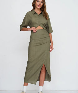 WIDE BLOUSE - GREEN
