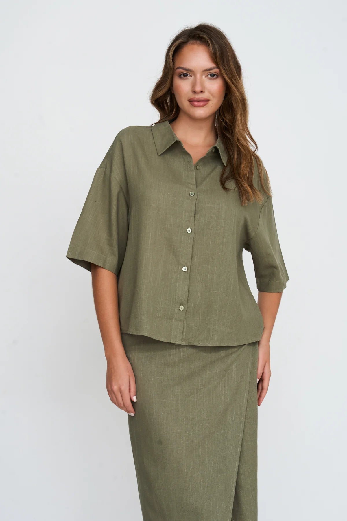 WIDE BLOUSE - GREEN