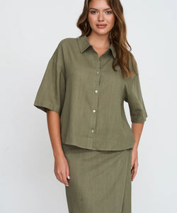 WIDE BLOUSE - GREEN