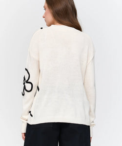 MOEMO SKETCH PULLOVER - WHITE