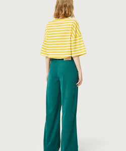 CORDUROY TROUSERS - TURQUOISE