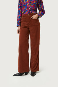 CORDUROY TROUSERS - BROWN