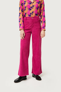 CORDUROY TROUSERS - FUCHSIA