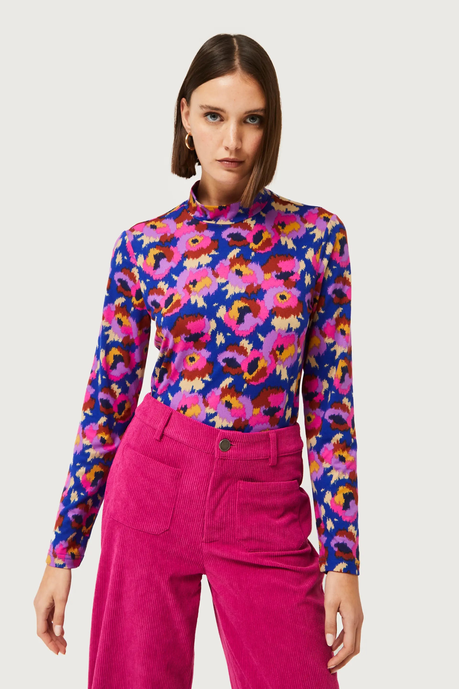 DEWBERRY FLORAL TOP - MULTICOLOR