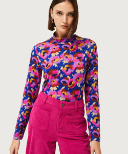 DEWBERRY FLORAL TOP - MULTICOLOR