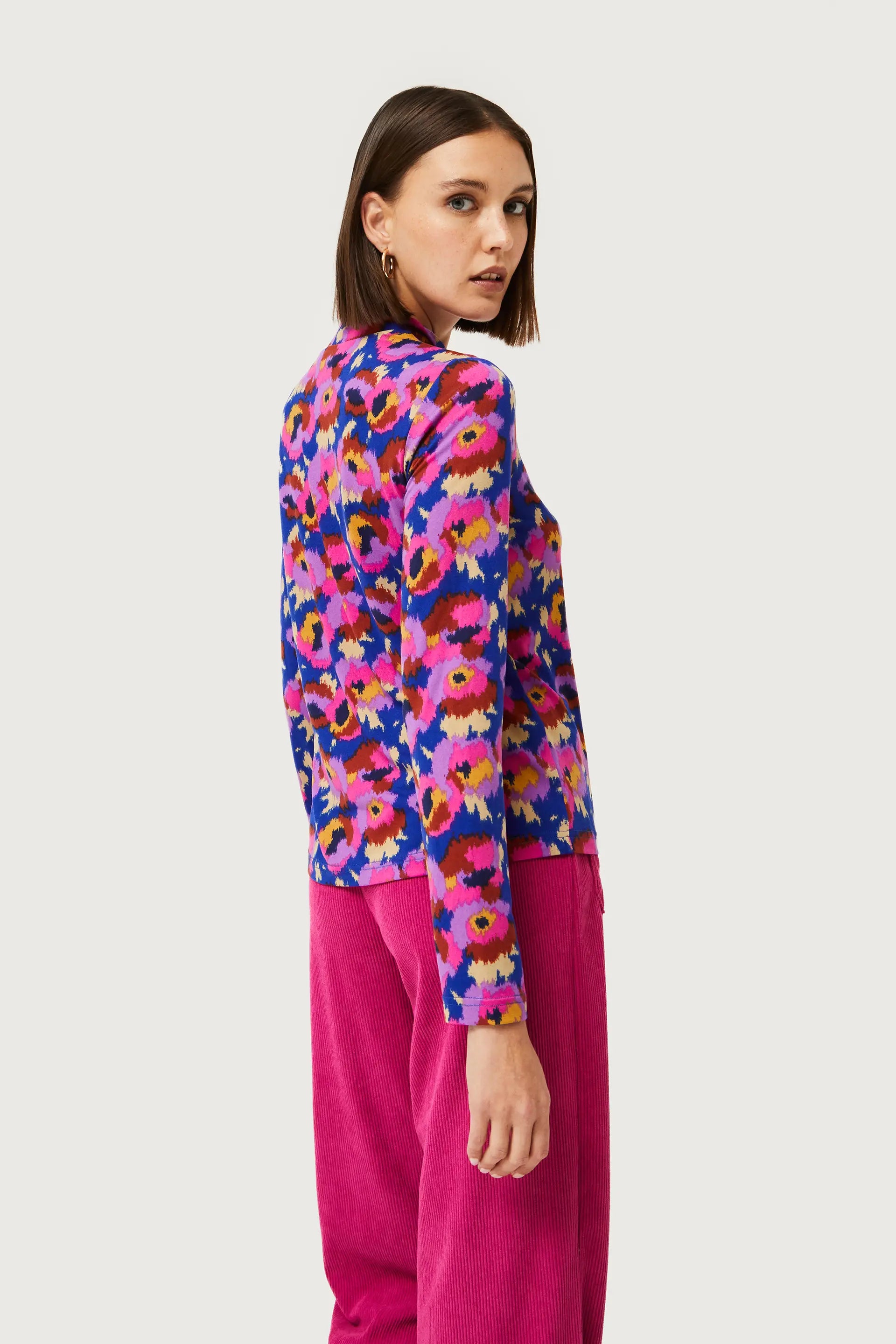 DEWBERRY FLORAL TOP - MULTICOLOR