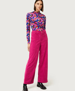 DEWBERRY FLORAL TOP - MULTICOLOR