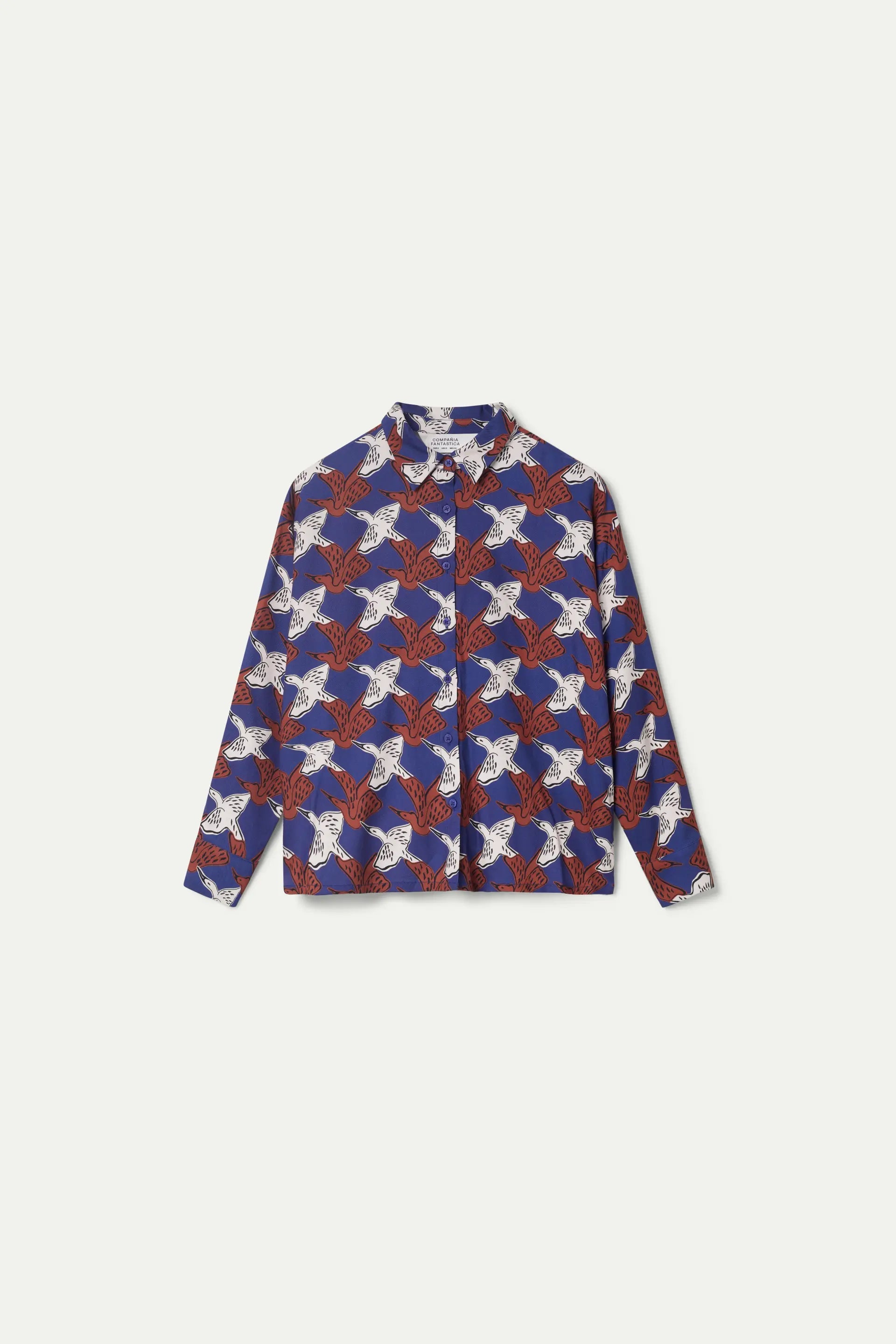 ESCHER ANIMAL SHIRT - BLUE HERON