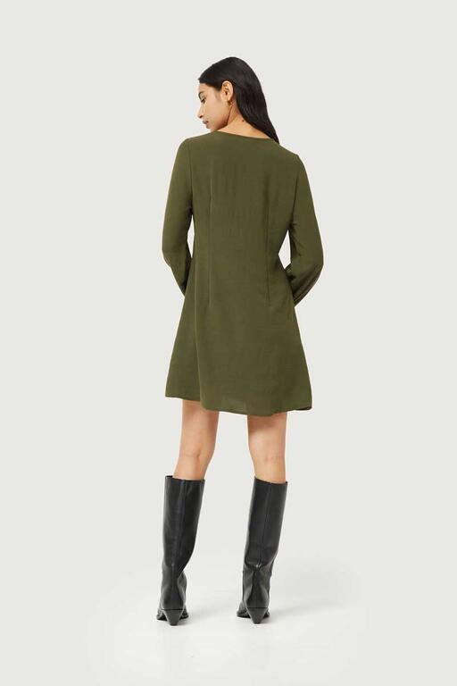 COMPAÑÍA FANTASTICA | A-LINE DRESS - KHAKI