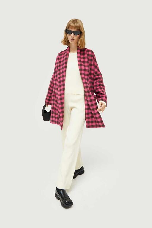 COMPAÑÍA FANTASTICA | CHEQUED COAT - PINK