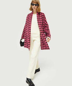 COMPAÑÍA FANTASTICA | CHEQUED COAT - PINK