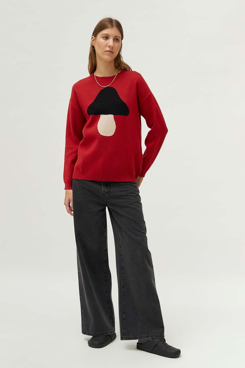 COMPAÑÍA FANTASTICA | MUSHROOM PULLOVER - RED