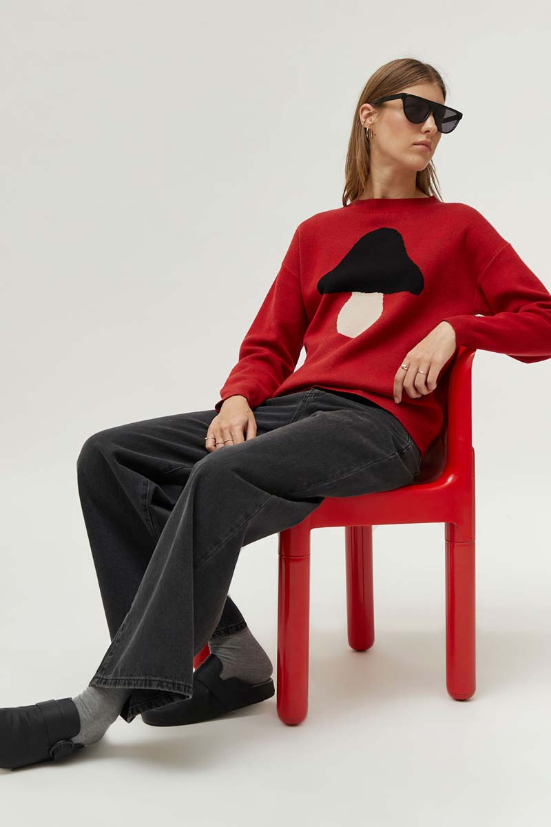 COMPAÑÍA FANTASTICA | MUSHROOM PULLOVER - RED