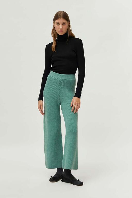 COMPAÑÍA FANTASTICA | KNITTED TROUSERS - GREEN