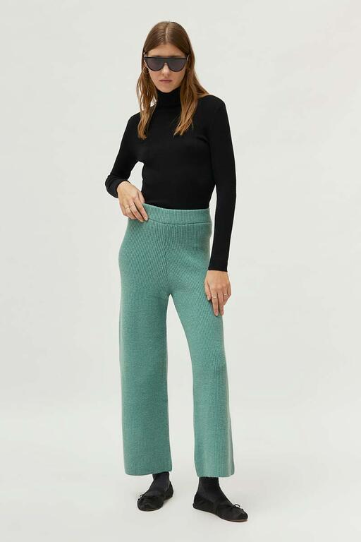 COMPAÑÍA FANTASTICA | KNITTED TROUSERS - GREEN