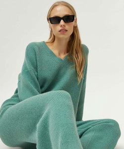 COMPAÑÍA FANTASTICA | KNITTED JUMPER - GREEN