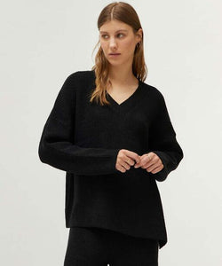 COMPAÑÍA FANTASTICA | KNITTED JUMPER - BLACK