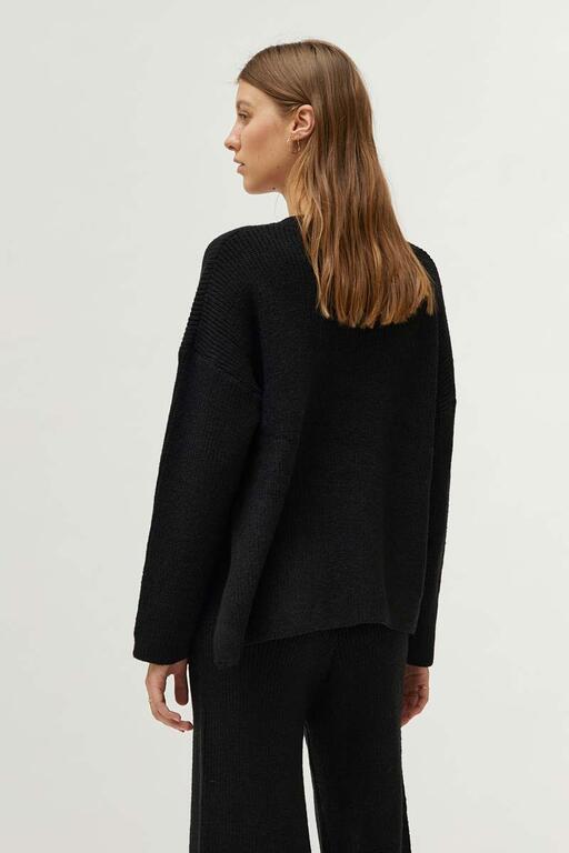 COMPAÑÍA FANTASTICA | KNITTED JUMPER - BLACK