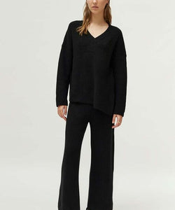 COMPAÑÍA FANTASTICA | KNITTED JUMPER - BLACK