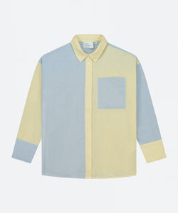 NOUS SOMMES LABELS | LUCIE BLOUSE - LIGHT BLUE YELLOW STRIPE