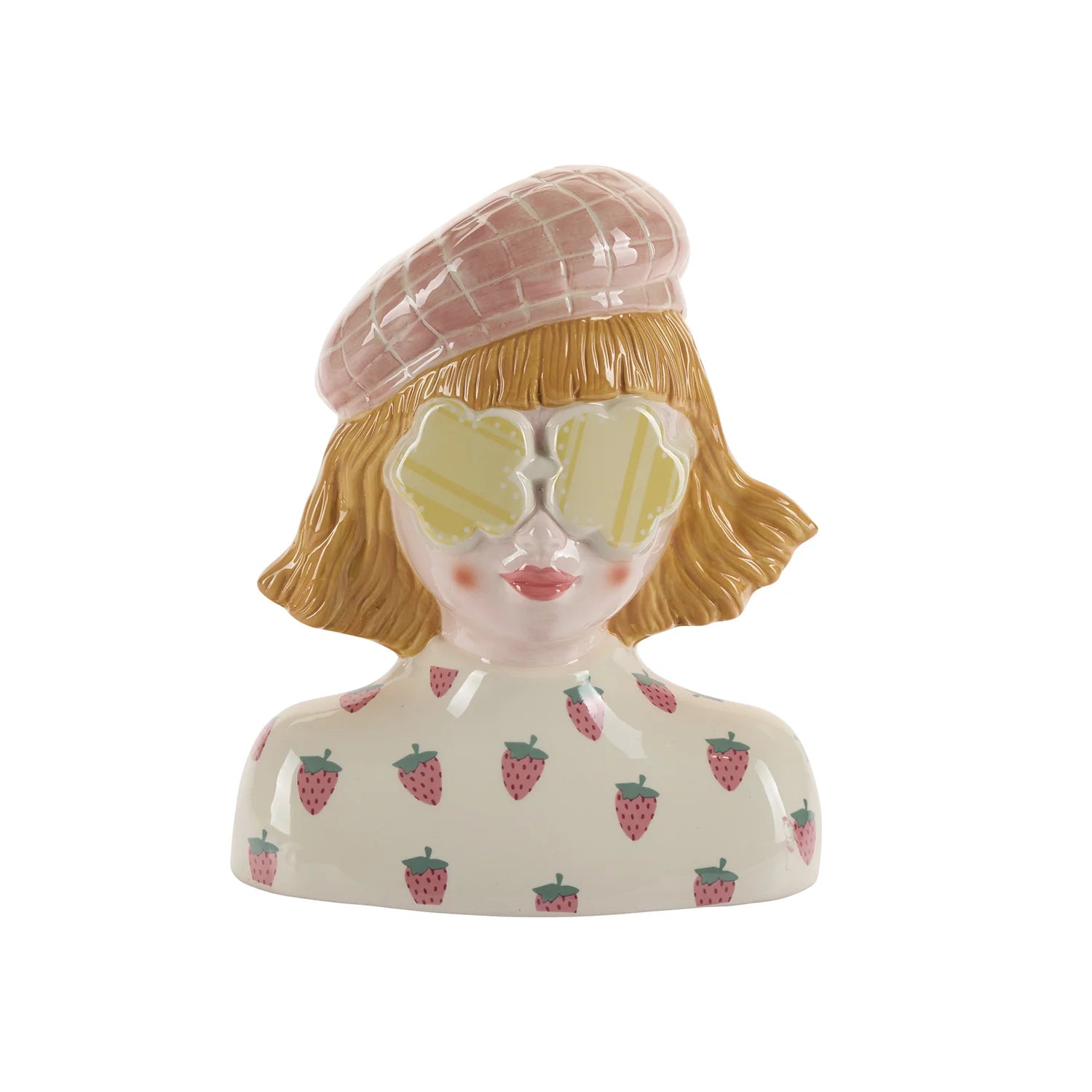 BAHNE & CO | FLOWER POT LADY WITH SUNGLASSES AND HAT