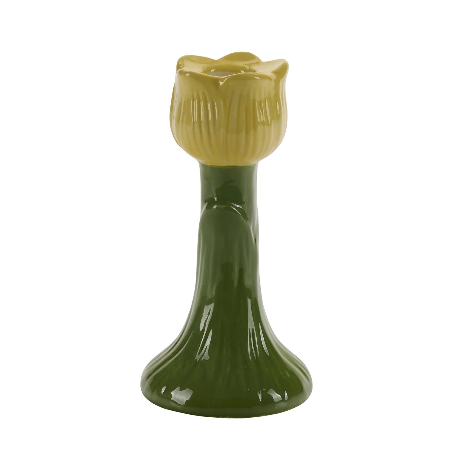 BAHNE & CO | FLOWER CANDLE HOLDER - YELLOW