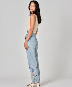 F.A.M. | MANON EMBRO BOYFRIEND JEANS - BLUE