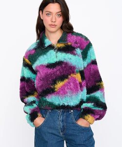 FLEECE PULLY AQUAREL - MULTICOLOR