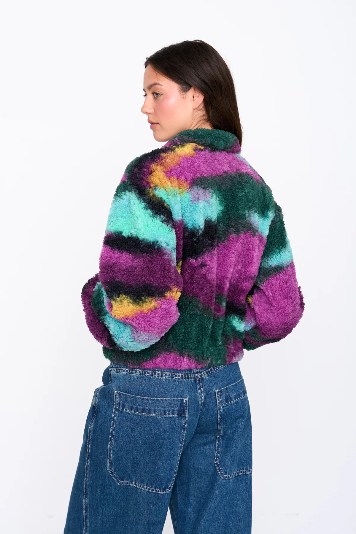 FLEECE PULLY AQUAREL - MULTICOLOR