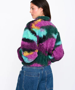 FLEECE PULLY AQUAREL - MULTICOLOR