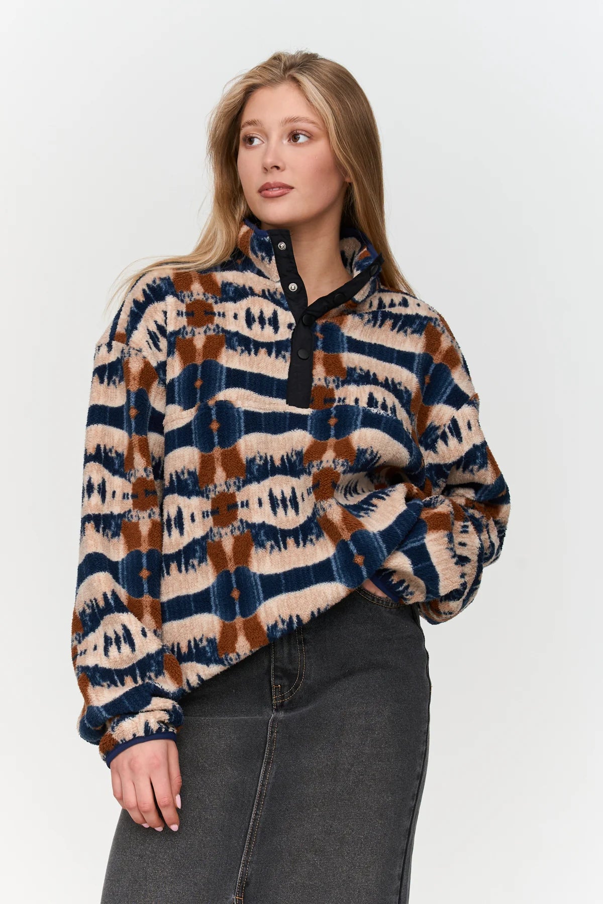 FLEECE PULLY - BEIGE