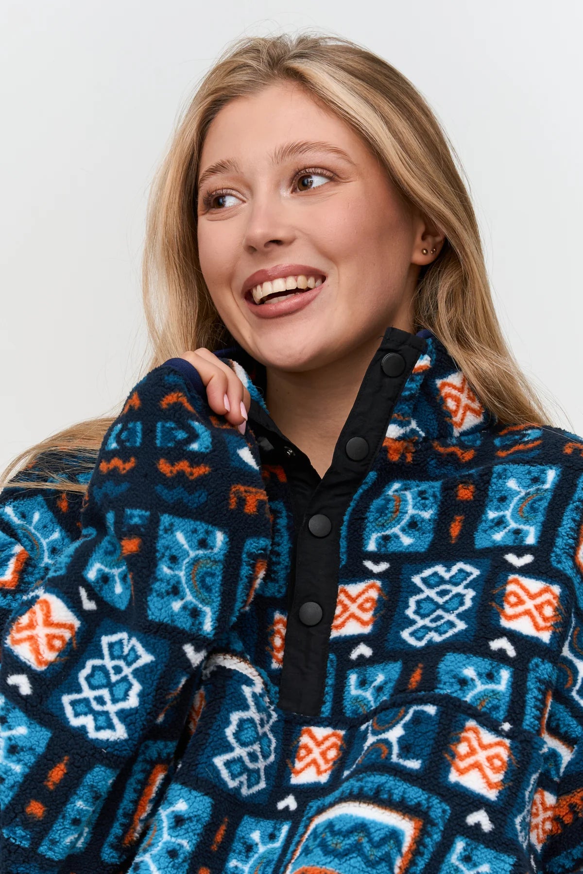 FLEECE PULLY - BLUE