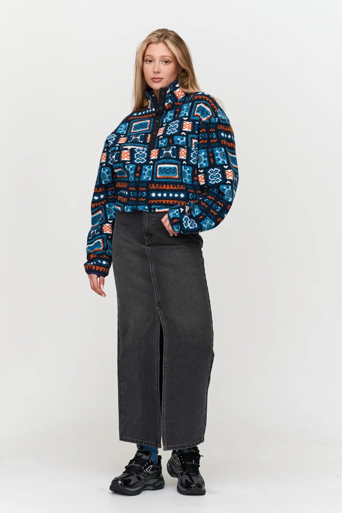 FLEECE PULLY - BLUE