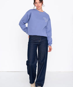DACHSHUND SWEATSHIRT - BLUE