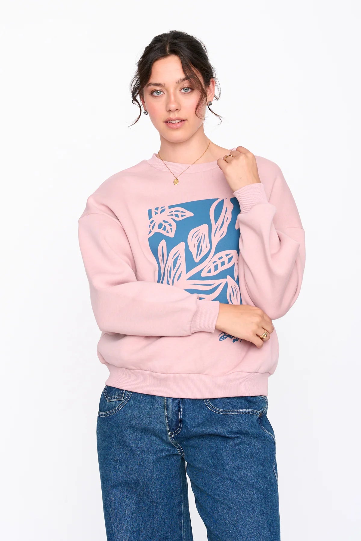 RISE HIGH SWEATSHIRT - PINK