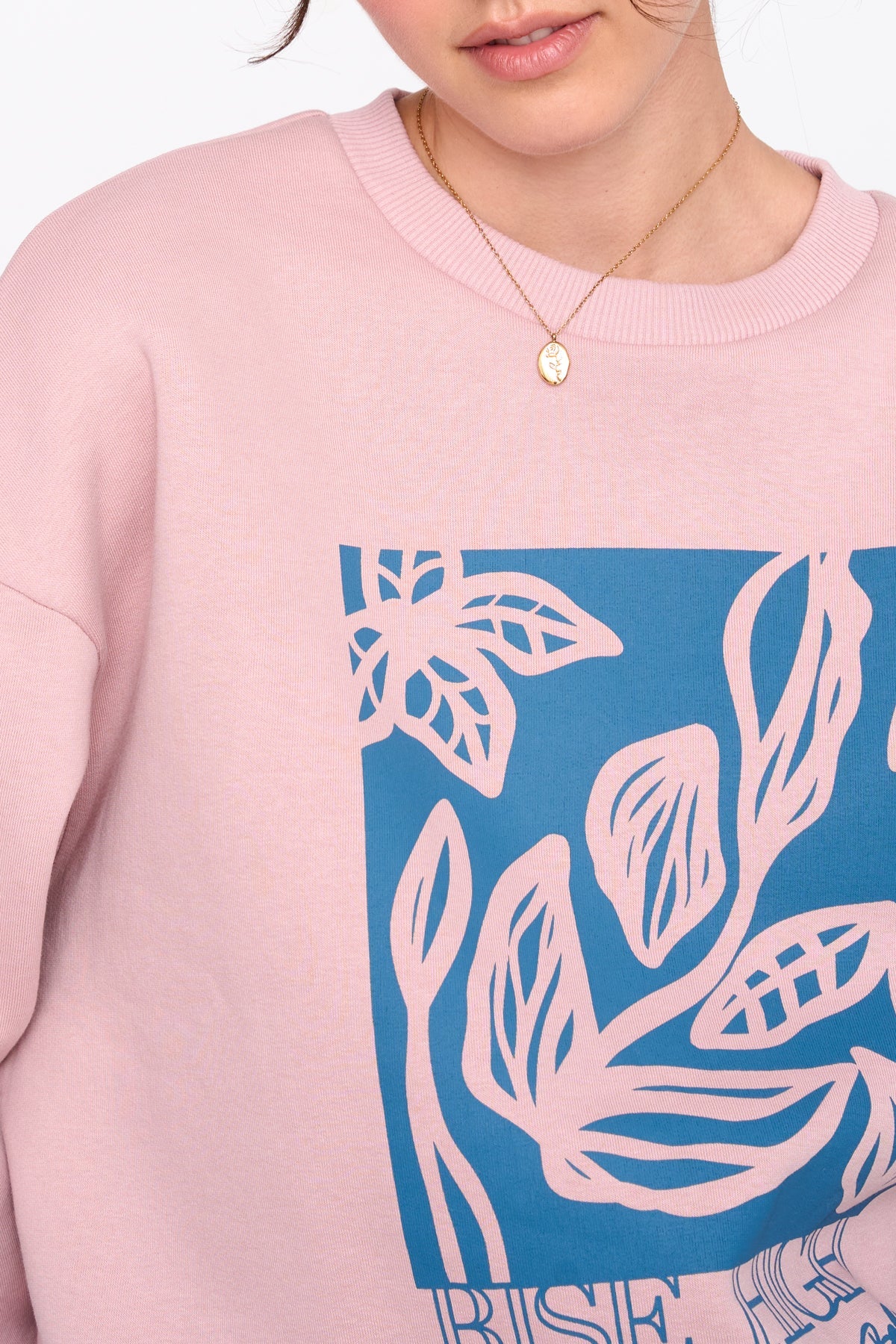 RISE HIGH SWEATSHIRT - PINK