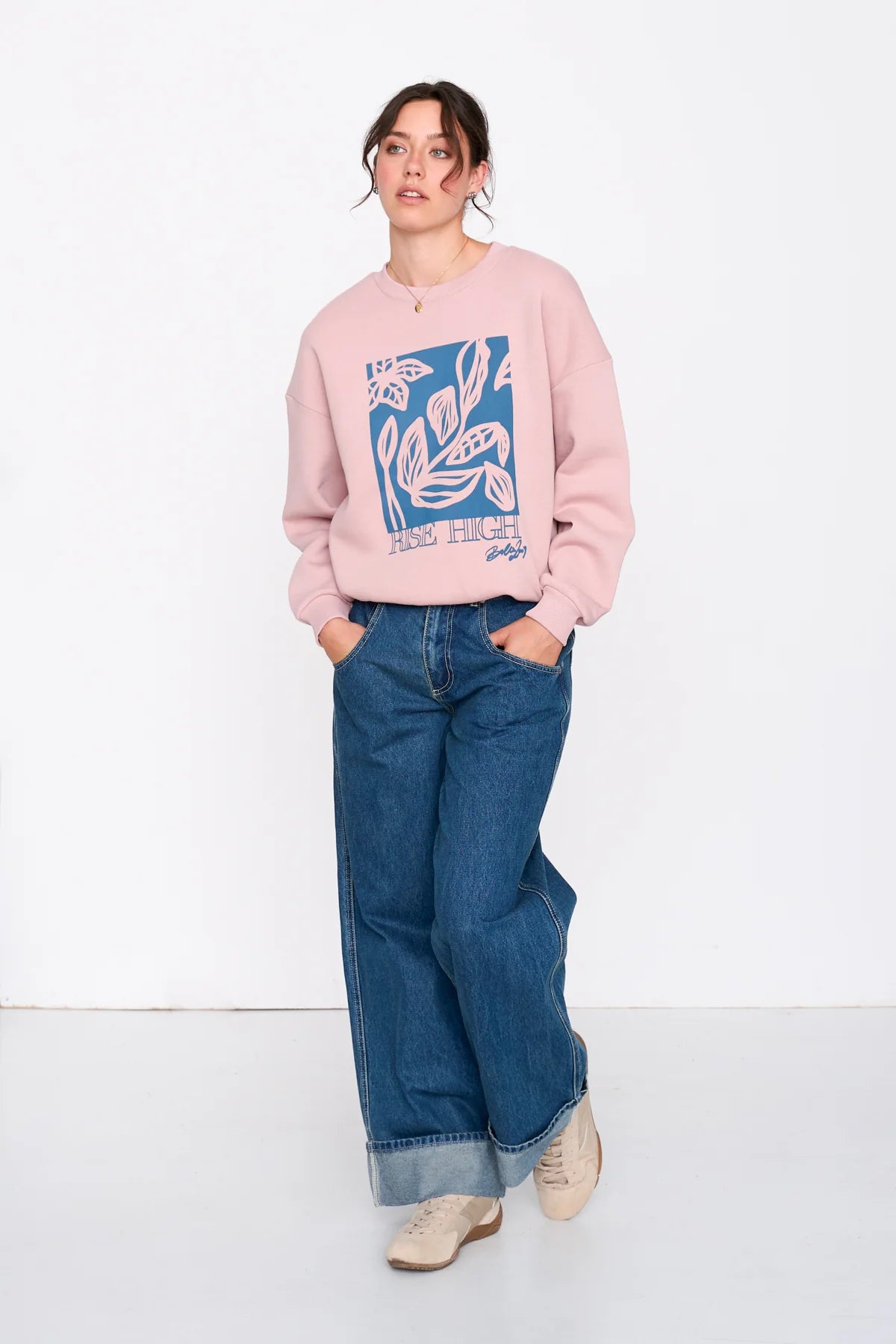 RISE HIGH SWEATSHIRT - PINK