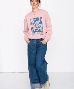 RISE HIGH SWEATSHIRT - PINK