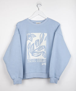 RISE HIGH SWEATSHIRT - BLUE