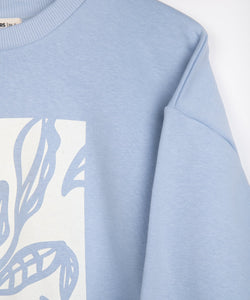 RISE HIGH SWEATSHIRT - BLUE