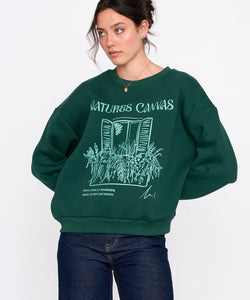 NATURES CANVAS SWEATER - GREEN