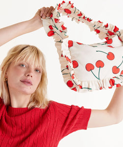 COMPAÑÍA FANTÁSTICA | HANDBAG CHERRY - WHITE