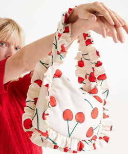 COMPAÑÍA FANTÁSTICA | HANDBAG CHERRY - WHITE