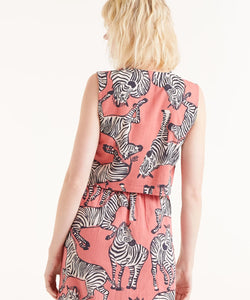 COMPAÑÍA FANTÁSTICA | ZEBRA MIDI SKIRT - PINK