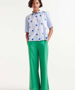 COMPAÑÍA FANTÁSTICA | PATCHED BLOUSE - BLUE
