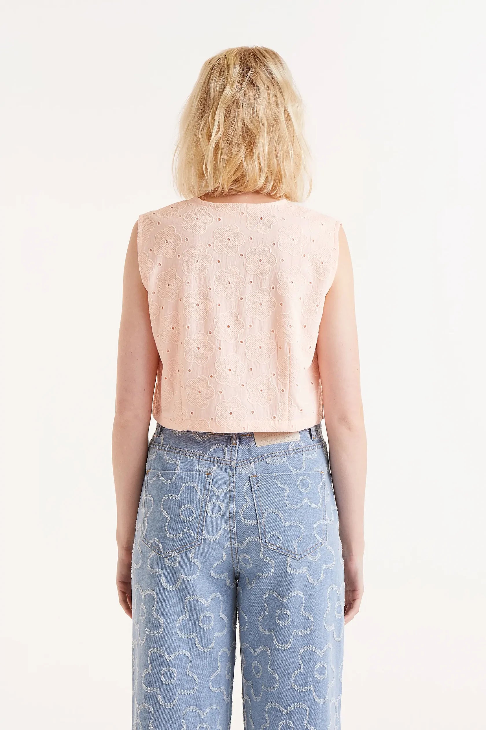 COMPAÑÍA FANTÁSTICA | DENIM FLOWER JEANS - BLUE